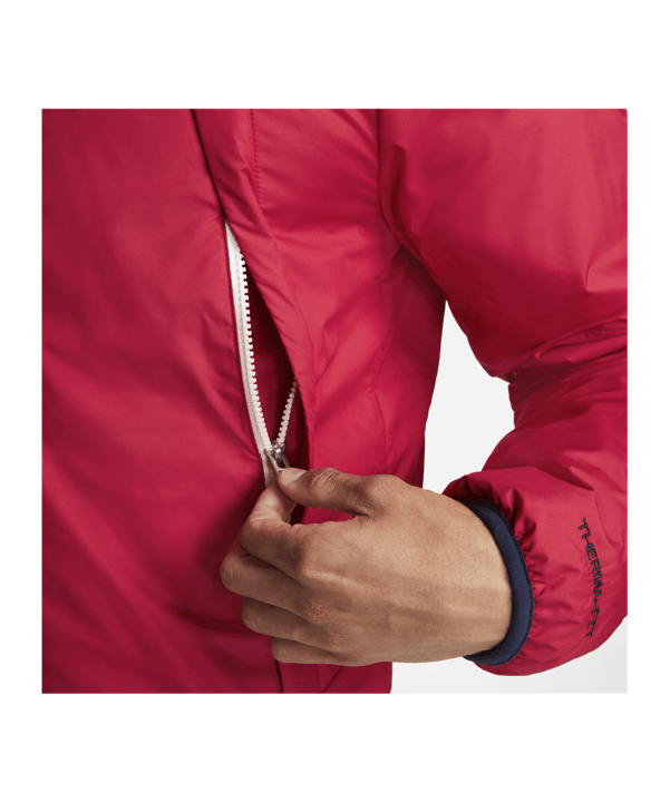Nike Therma-FIT Legacy Reversible Jacke Rot F687 - rot