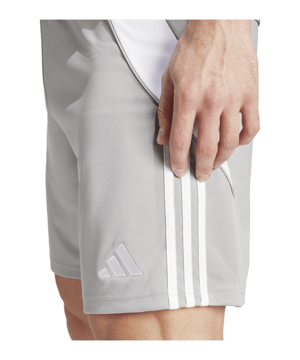 adidas Tiro 24 Short Grau Weiss - grau