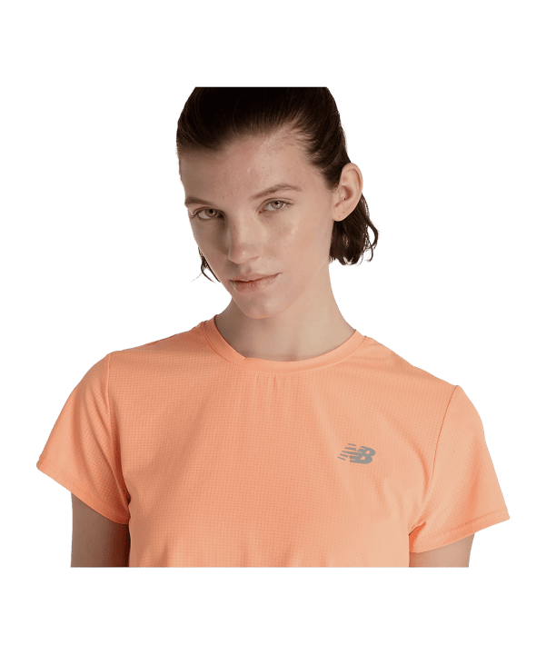 New Balance Race Day Ultra Light T-Shirt Damen Orange - orange