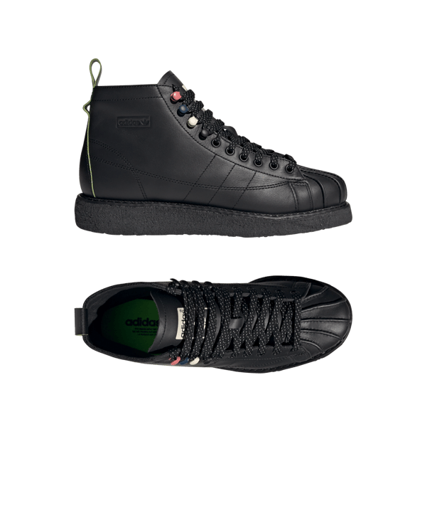 adidas Originals Superstar Boot Luxe Damen Schwarz - schwarz
