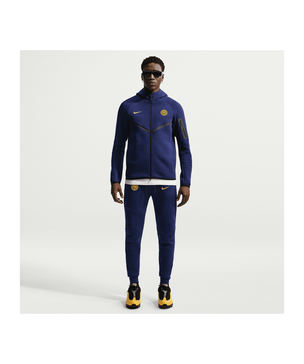Nike FC Inter Tech Fleece Giacca con cappuccio Blu C492 - blu