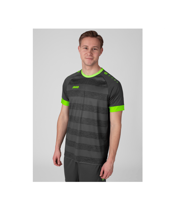 JAKO Celtic Melange KA Trikot Grau Grün F833 - grau