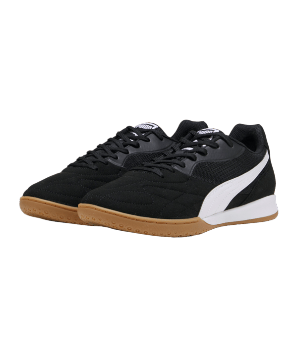 PUMA KING Top IT Halle Schwarz Weiss Gold F01 - schwarz