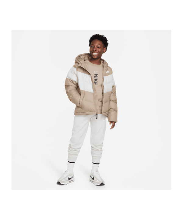 Nike Winterjacke Kids Beige Weiss F247 - beige