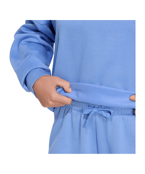 adidas 3 Stripes Studio Hoody Damen Blau - blau