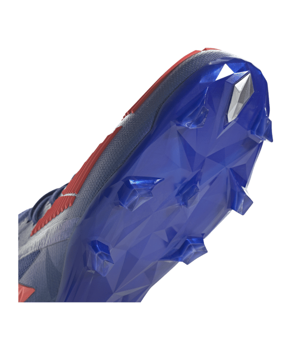 adidas Predator EDGE.1 FG Sapphire Edge J Kids Blau Rot - blau