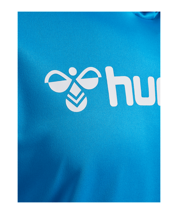 Hummel Logo Hoody Blau F7428 - blau