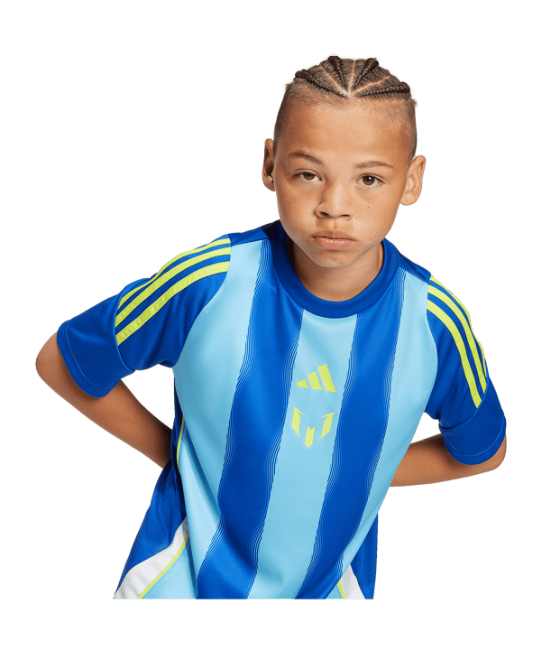 adidas Messi Training Trikot Kids Blau - blau