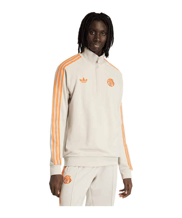 adidas FC Bayern München Originals Zip Top Beige - beige