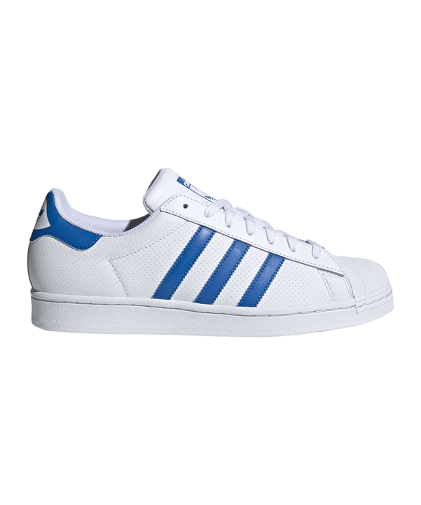adidas Originals Superstars Weiss Blau - weiss