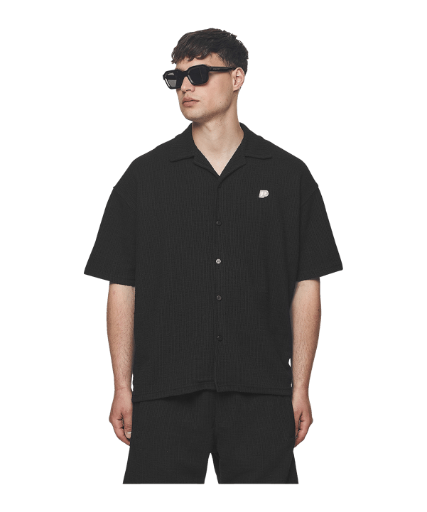 Pegador Libco Structured Knit Hemd Schwarz - schwarz