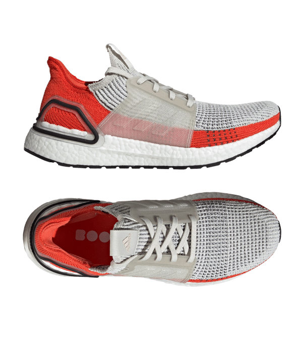 adidas Ultra Boost 19 Running Weiss Rot - weiss