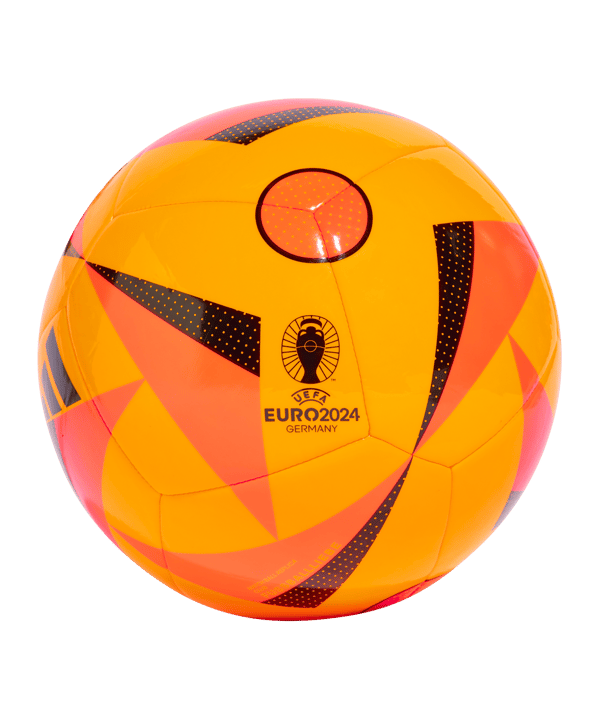 adidas Fussballliebe Club Trainingsball EM 2024 Gold Rot Schwarz - gold