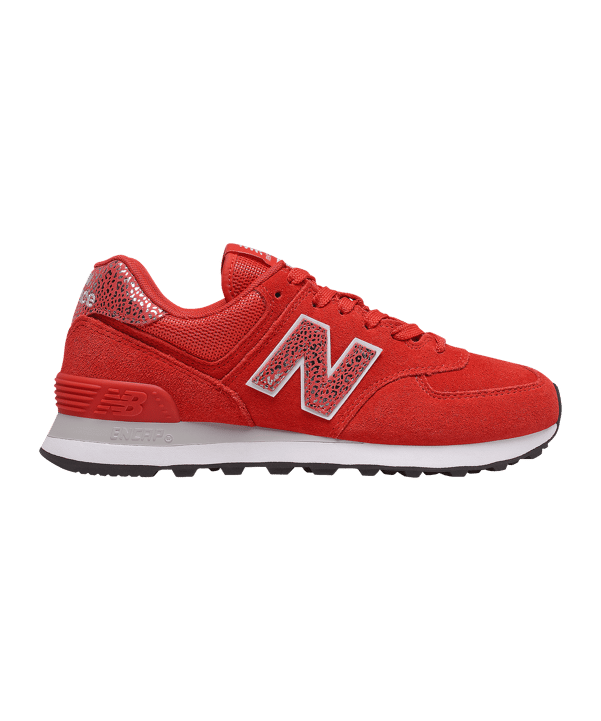New Balance 574 Damen Rot Weiss FAR2 - rot