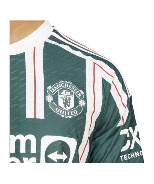 adidas Manchester United Auth. Trikot Away 23/24 Grün - gruen