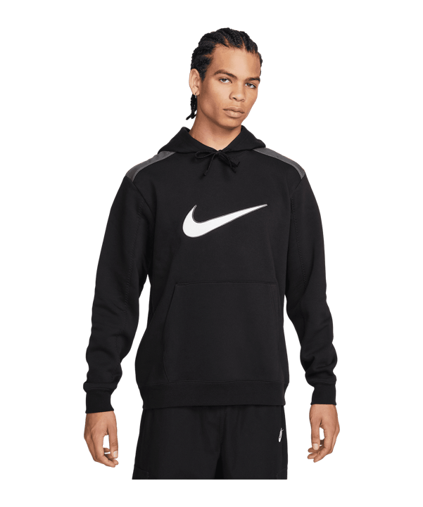 Nike Bb Fleece Hoody Grau F010 - grau