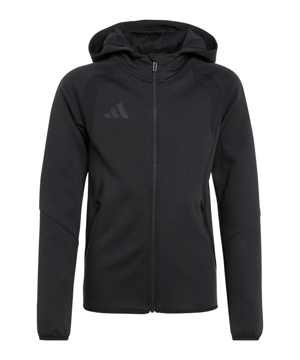 adidas Tiro Travel Hoody Kids Schwarz - schwarz