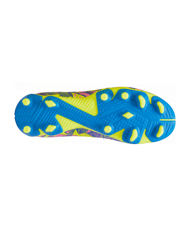 PUMA FUTURE Match FG/AG Energy Jr Kids Blau Gelb Pink F01 - blau