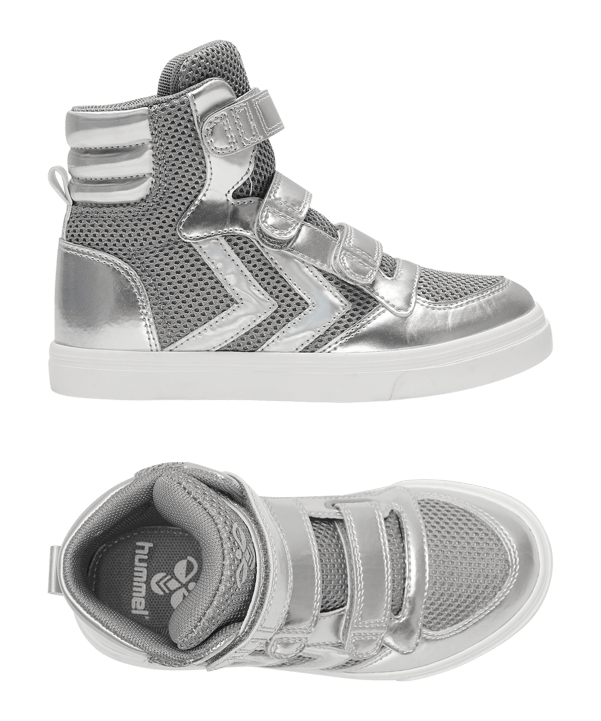 Hummel Stadil Glitter Sneaker Kids Grau F1100 - grau