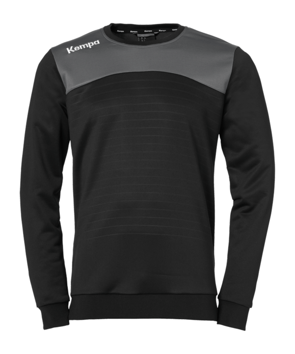 Kempa Emotion 2.0 Sweatshirt Kids Schwarz Grau F01 - schwarz