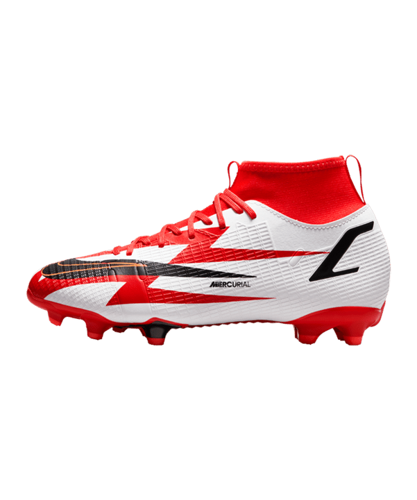 Nike Jr Mercurial Superfly VIII Academy CR7 Spark Positivity FG/MG Kids Rot F600 - rot
