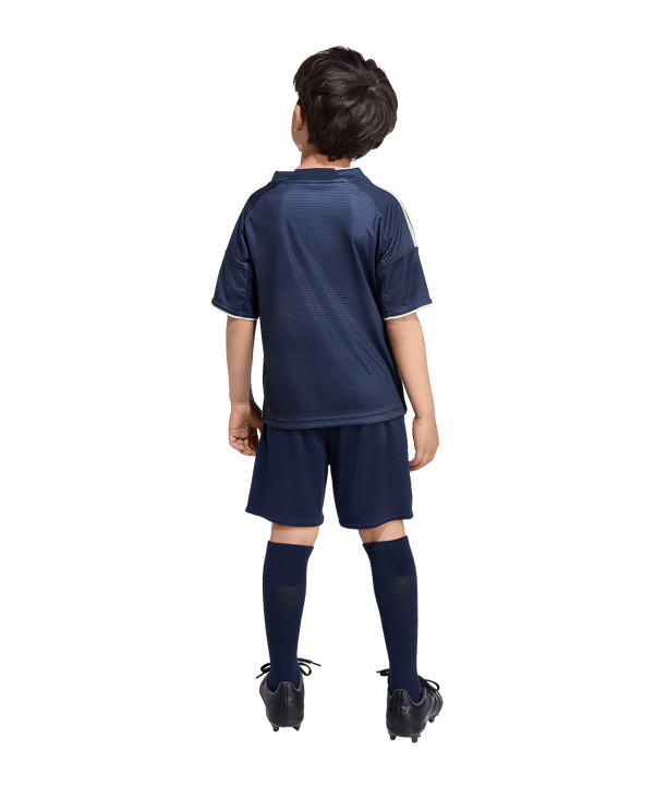 adidas Real Madrid Mini Trikot Set Away 2025/2026 Kids Blau - blau