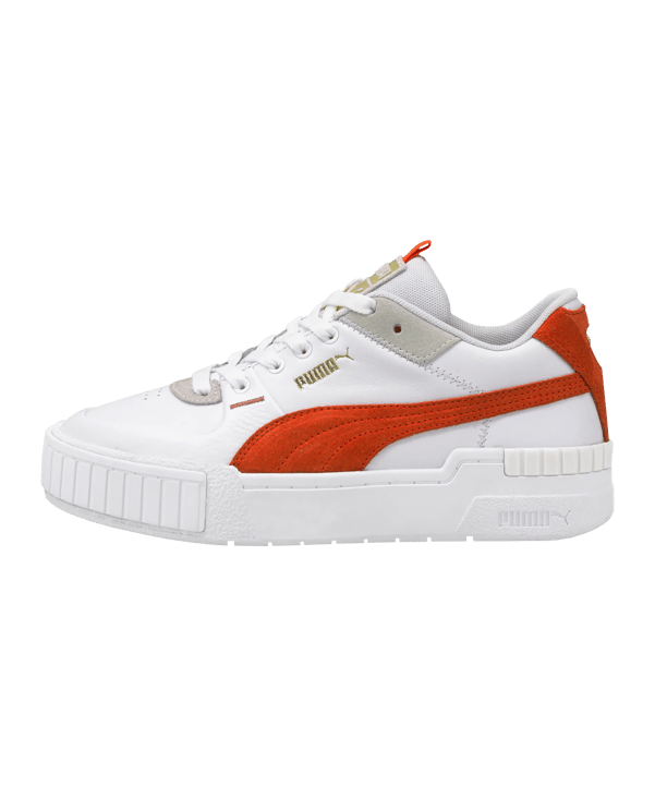 PUMA Cali Sport Mix Damen Weiss Orange F13 - weiss