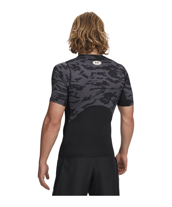 Under Armour HG Printed T-Shirt Schwarz F001 - schwarz