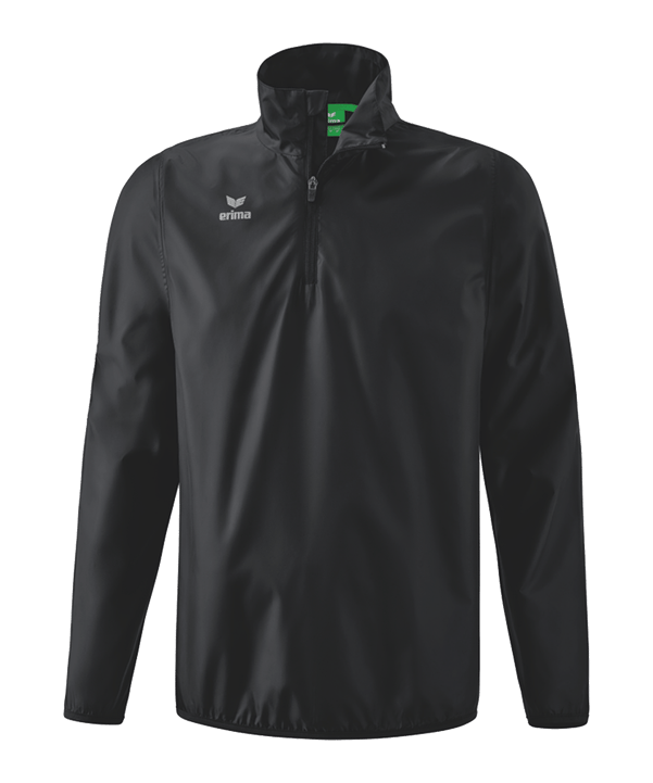 Erima Team Halfzip Regensweatshirt Kids Schwarz - schwarz