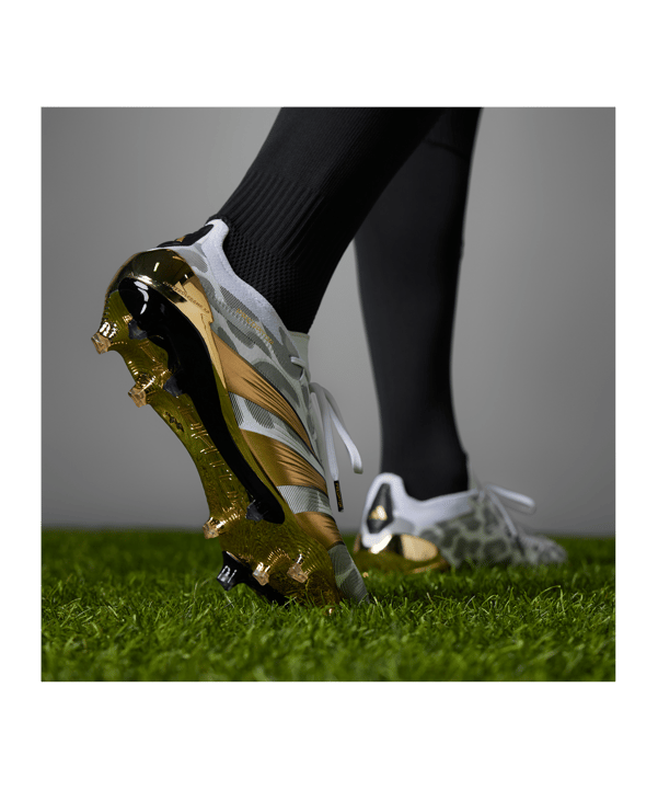 adidas Predator Elite FG Gen Pred 2.0 Weiss Schwarz Gold - weiss