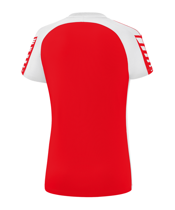 Erima Six Wings T-Shirt Damen Rot Weiss - rot