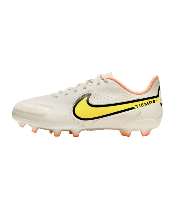 Nike Jr Tiempo Legend IX Academy FG/MG Kids Lucent Grau Orange F002 - grau