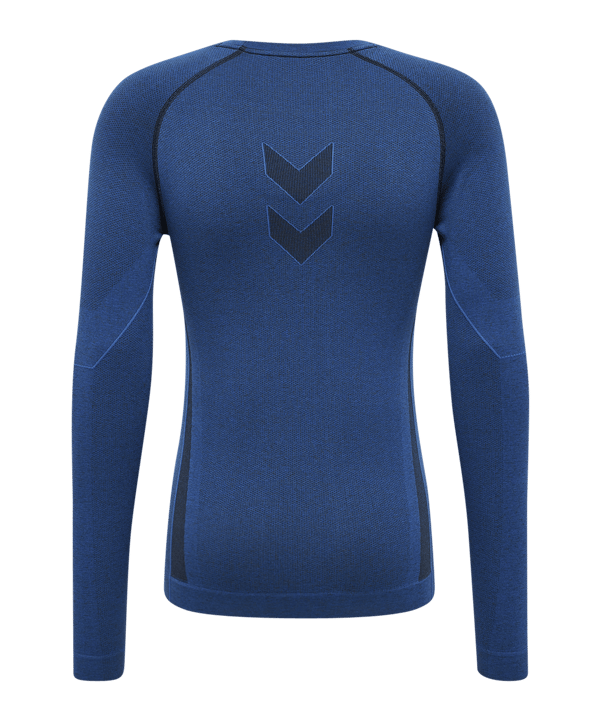 Hummel Te Mike Seamless L/S T-Shirt Blau F7957 - blau