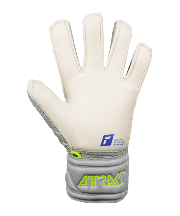 Reusch Attrakt Grip Finger Support TW-Handschuh Junior Grau Gelb F6016 - grau