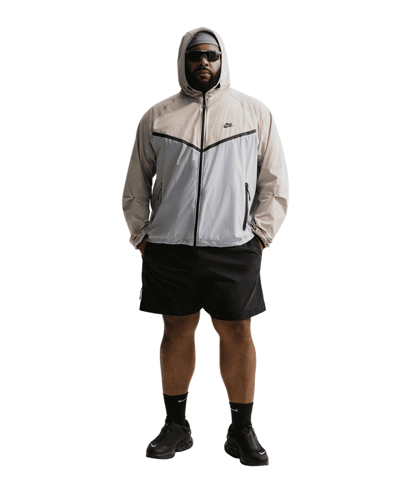 Nike Dri-Fit Tech Woven Windjacke Grau F012 - grau