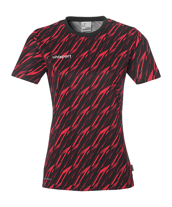 uhlsport Progressive 28 T-Shirt Damen Schwarz F08 - schwarz