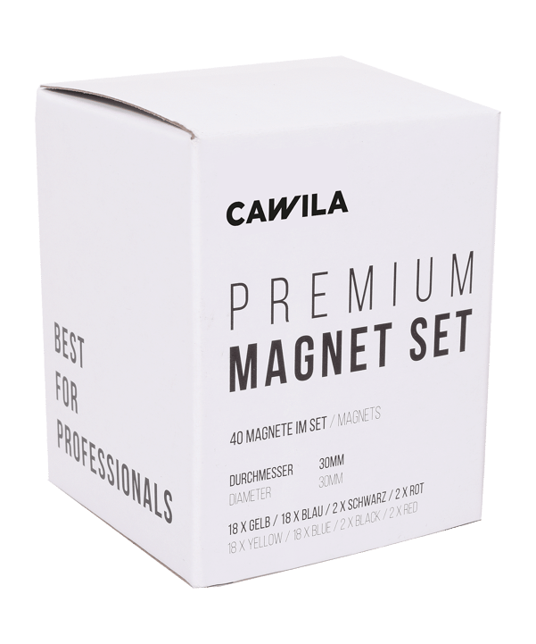 Cawila Premium Magnet Set 30mm Gelb Blau - gelb