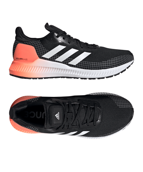 adidas Solar Blaze M Running Schwarz Weiss - schwarz
