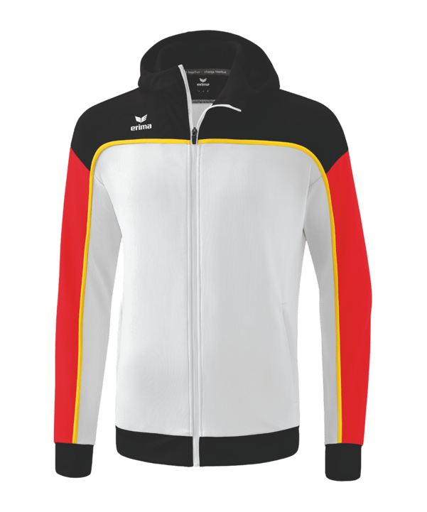 Erima Change by Kapuzenjacke Kids Weiss Schwarz - weiss