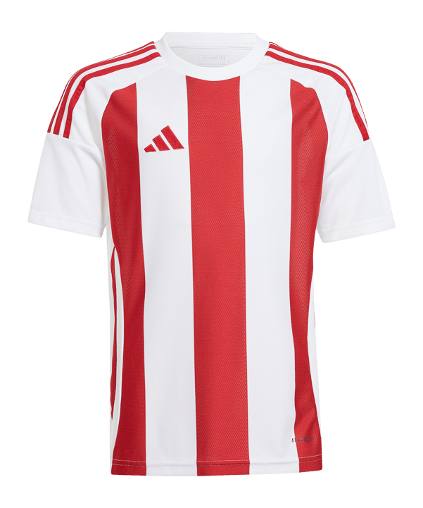 adidas Striped 24 Trikot Kids Weiss Rot - weiss