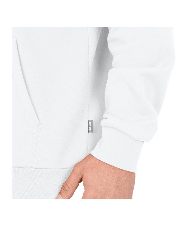JAKO Organic Kapuzensweat Weiss F000 - weiss