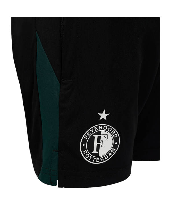 Castore Feyenoord Rotterdam Pro Coaches Short Kids Schwarz F092 - schwarz