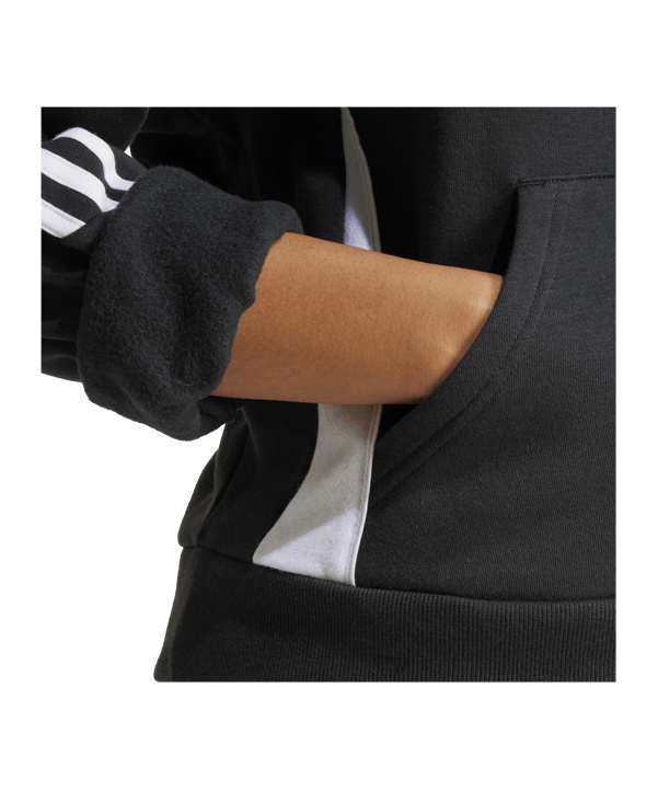 adidas Tiro 24 Hoody Damen Schwarz Weiss - schwarz