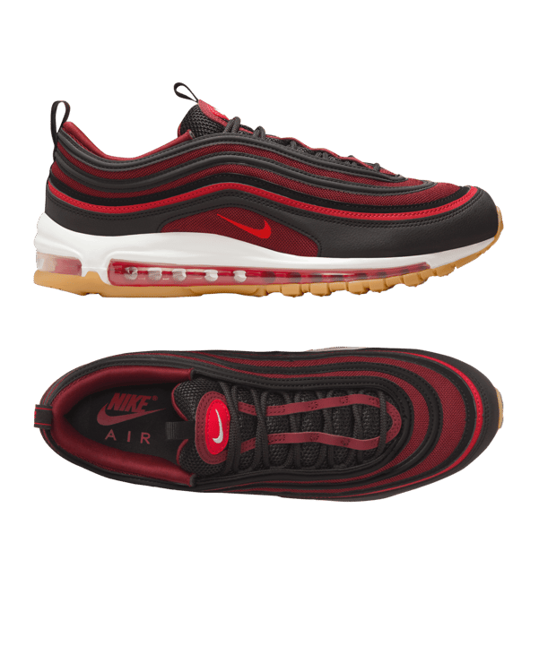 Nike Air Max 97 Schwarz Rot F022 - schwarz
