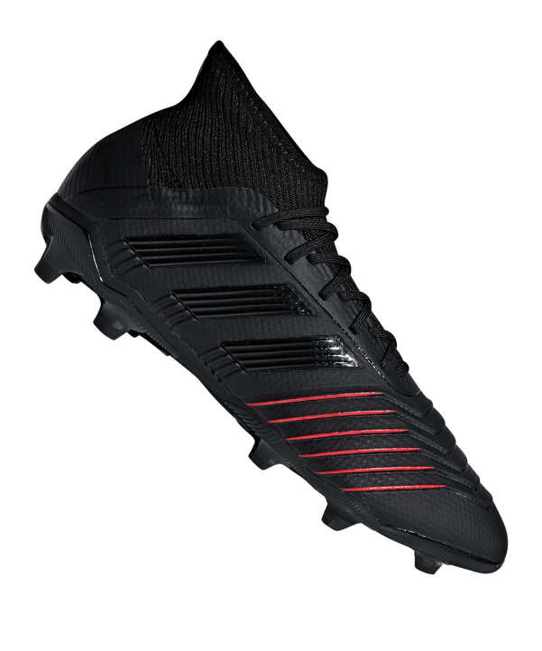 adidas Predator 19.1 FG J Kids Schwarz - schwarz