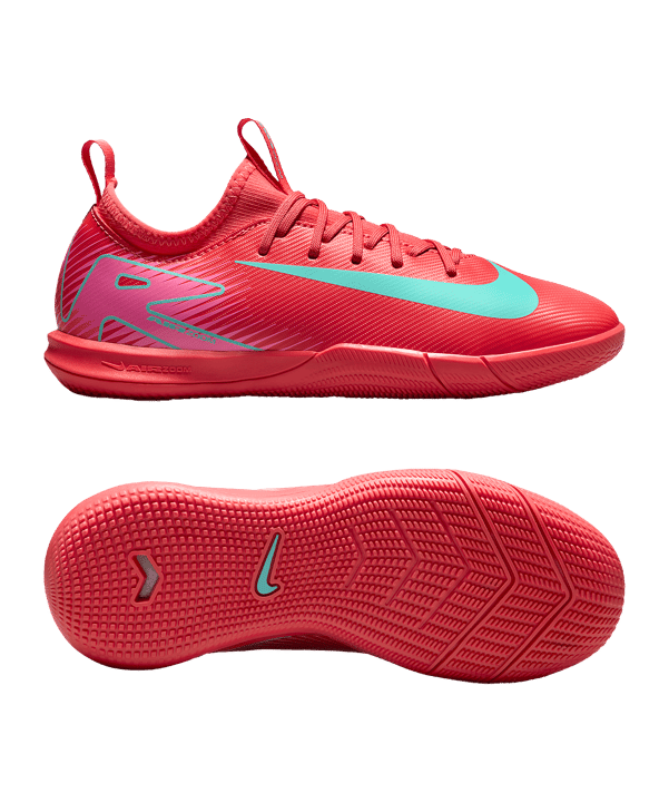 Nike Jr Air Zoom Mercurial Vapor XVI Academy IN Mad Energy Kids Rot F800 - rot
