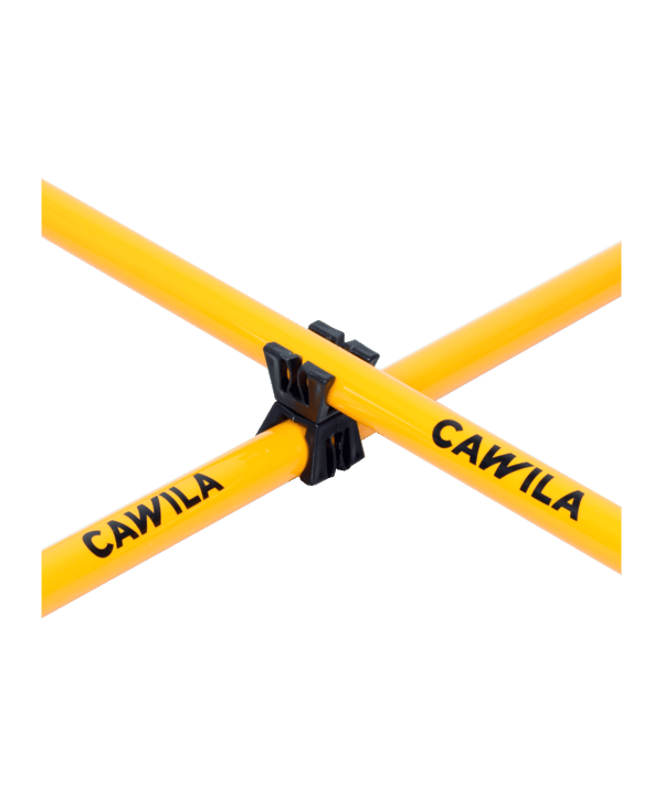 Cawila LIGA Halteclip für Stangen mit 25mm Durchmesser | Schwarz - schwarz