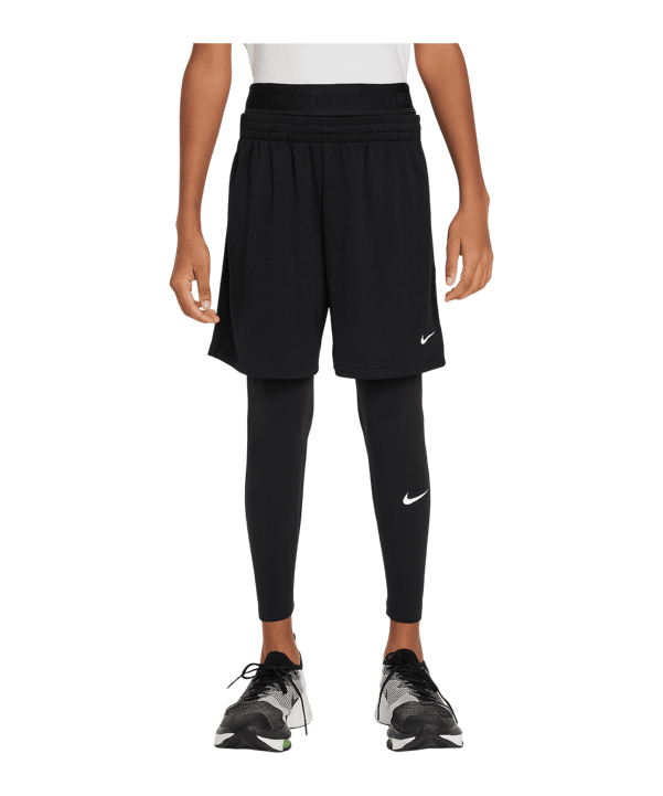 Nike 24 Tight Kids Schwarz F010 - schwarz