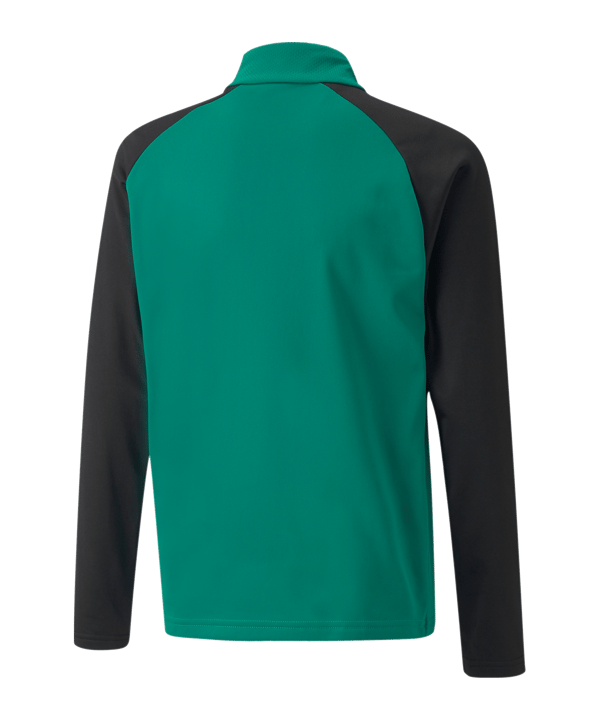 PUMA teamLIGA HalfZip Sweatshirt Kids Grün F05 - gruen