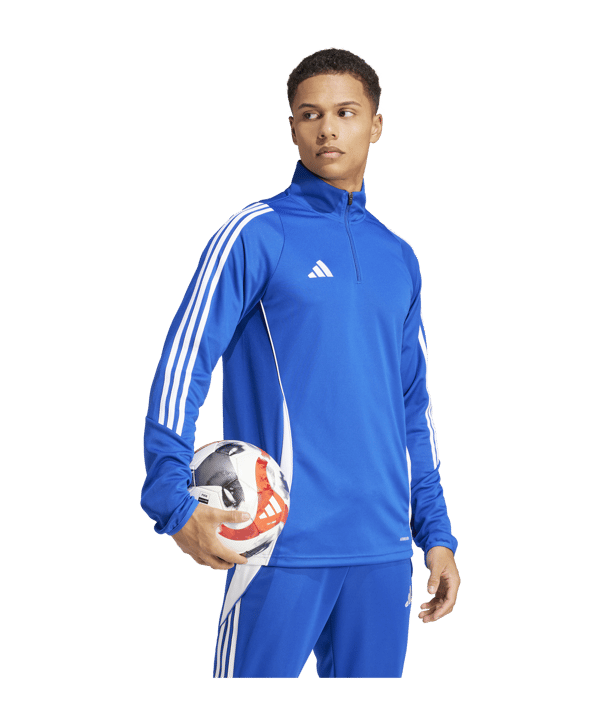 adidas Tiro 24 Trainingstop Blau Weiss - blau